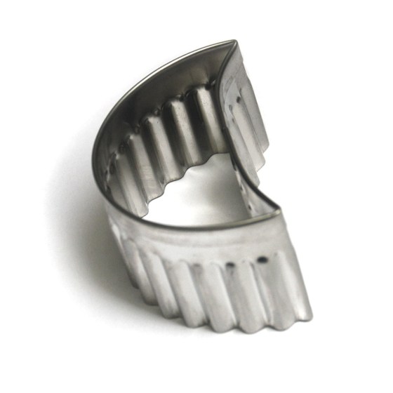 Corta Pastas Rizado Media Luna