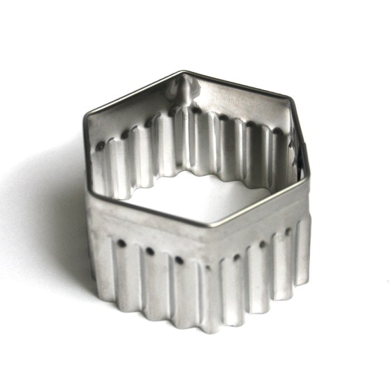 Corta Pastas Rizado Hexágono