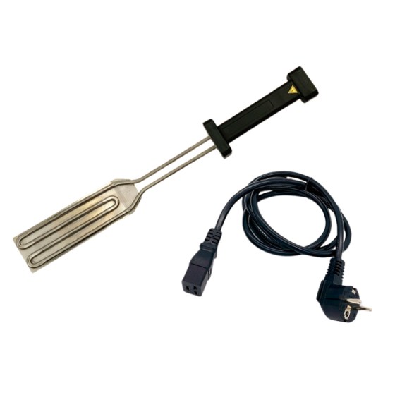 Pala eléctrica rectangular disco inoxidable